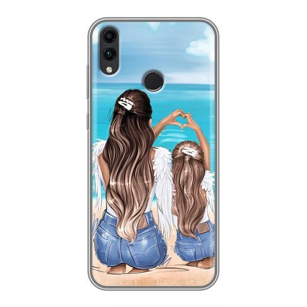 Чехол с печатью для Huawei Honor 8X Max - (Мама с ребенком) (AlphaPrint) – Мама с доченькой
