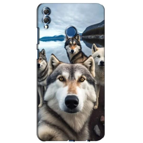 Чехол с Хаски для Huawei Honor 8X Max - (AlphaPrint) – Селфи ХАски