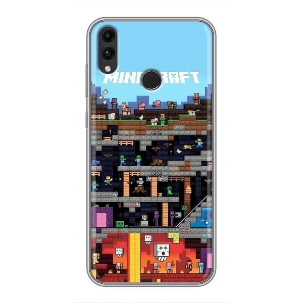 Чехол Майнкрафт на Huawei Honor 8X Max (AlphaPrint) Minecraft – фон Minecraft