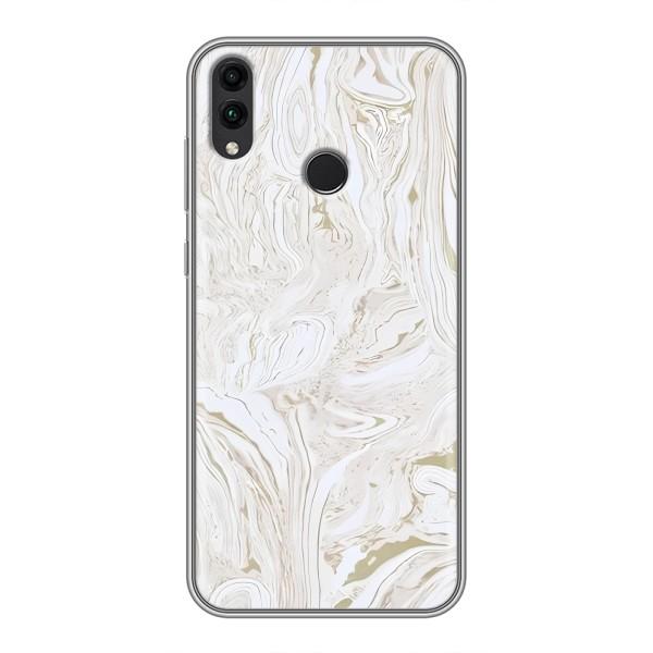 Мраморный чехол на Huawei Honor 8X Max (VPrint) – Белый мрамор