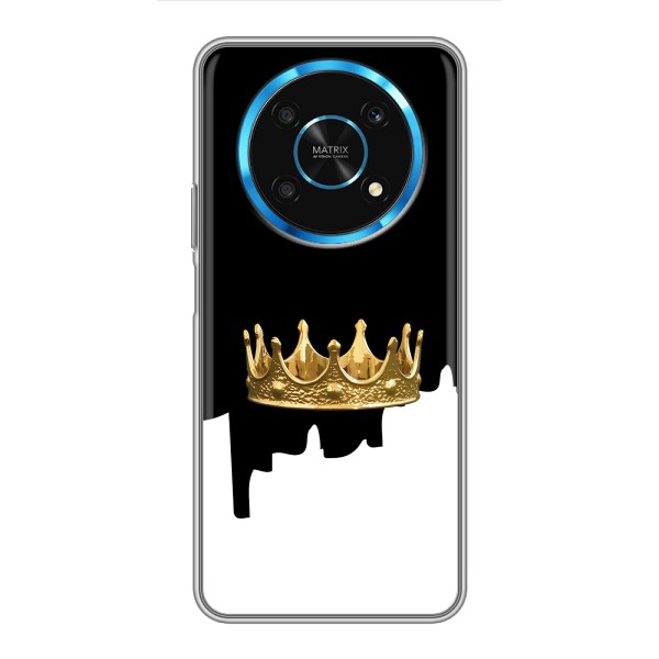 Чохол (Корона на чорному фоні) для Хуавей Хонор Магік 5 Лайт 5G – Золота корона