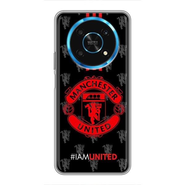 Чехол Манчестер Юнайтед для Хуавей Хонор Мэджик 5 Лайт 5G (AlphaPrint) – лого МЮ