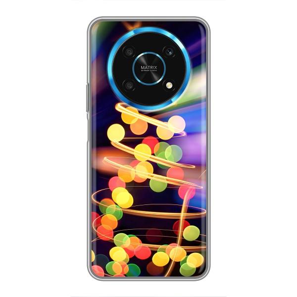 Новогодние Чехлы для Хуавей Хонор Мэджик 5 Лайт 5G (VPrint) – Елка с гирлянд