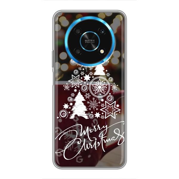 Рождественские Чехлы для Huawei Honor Magic 5 Lite 5G (VPrint) – Елочка узорная