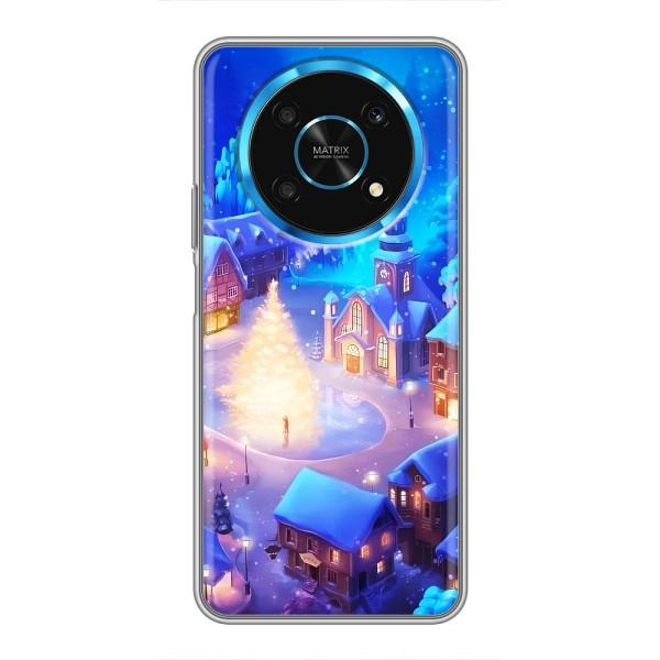 Рождественские Чехлы для Huawei Honor Magic 5 Lite 5G (VPrint) – Рождественский город