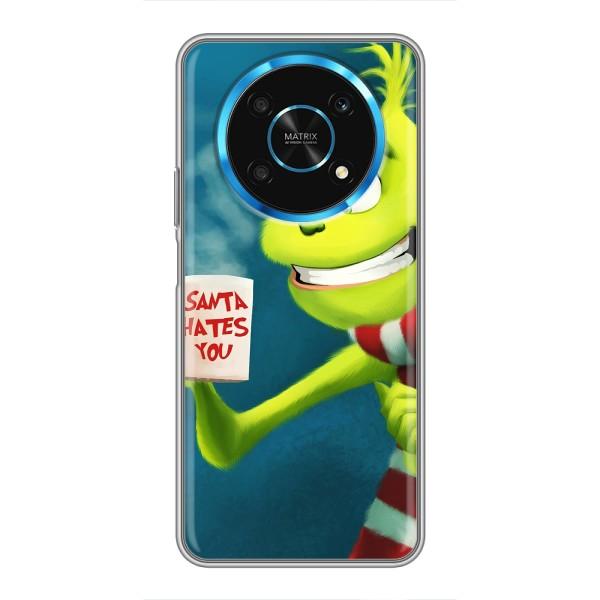Рождественские Чехлы для Huawei Honor Magic 5 Lite 5G (VPrint) – Зеленый Гринч