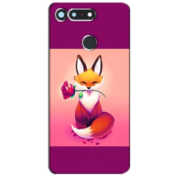 Чехлы с картинкой Лисички для Huawei Honor View 20 / V20 (VPrint) – Лисичка с розочкой