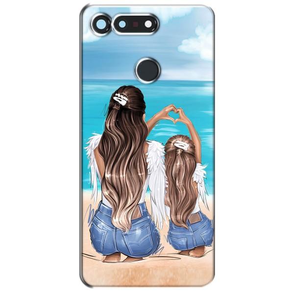 Чехол с печатью для Huawei Honor View 20 / V20 - (Мама с ребенком) (AlphaPrint) – Мама с доченькой