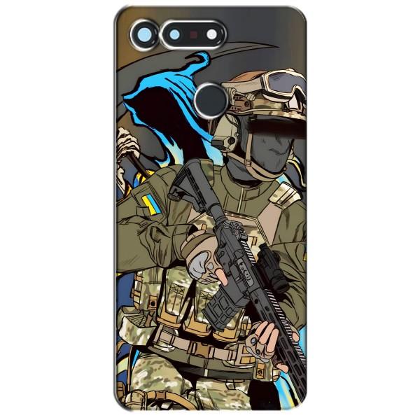 Чехлы с картинкой ЗСУ для Huawei Honor View 20 / V20 (AlphaPrint) – Воин ВСУ