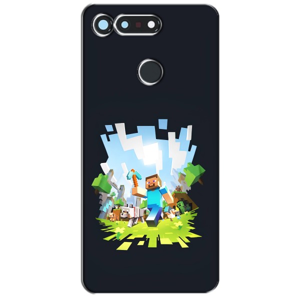 Чохол Майнкрафт на Huawei Honor View 20 / V20 (AlphaPrint) Minecraft – персонажі Minecraft