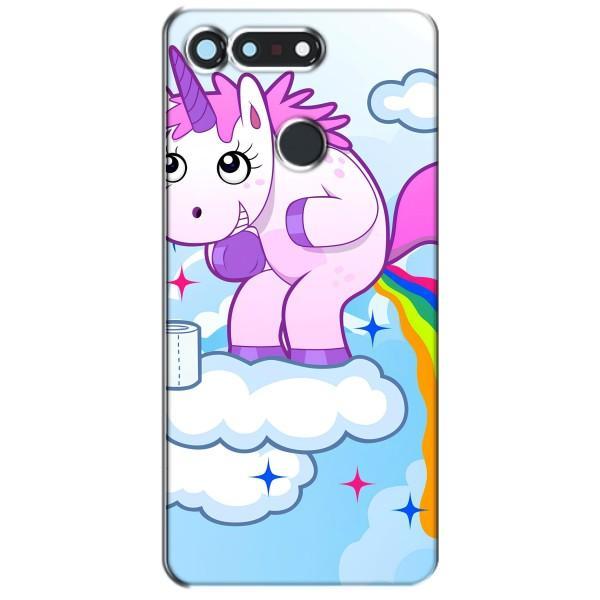 Чехол Unicorn на Huawei Honor View 20 / V20 – Радуга единорожка