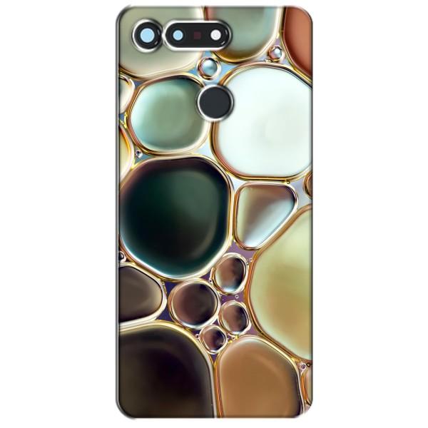 Мраморный чехол на Huawei Honor View 20 / V20 (VPrint) – Радужный Мрамор