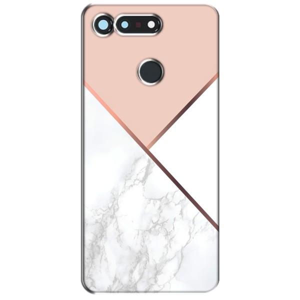 Мраморный чехол на Huawei Honor View 20 / V20 (VPrint) – Тройной мрамор