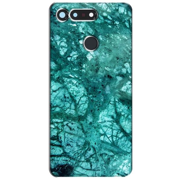 Мраморный чехол на Huawei Honor View 20 / V20 (VPrint) – Зеленый мрамор