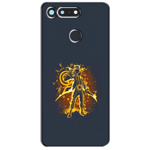 Naruto Anime Чехлы для Хуавей Хонор Вью 20 / В20 (AlphaPrint) – золотой Наруто