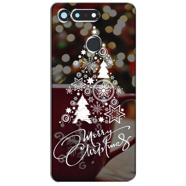 Рождественские Чехлы для Huawei Honor View 20 / V20 (VPrint) – Елочка узорная