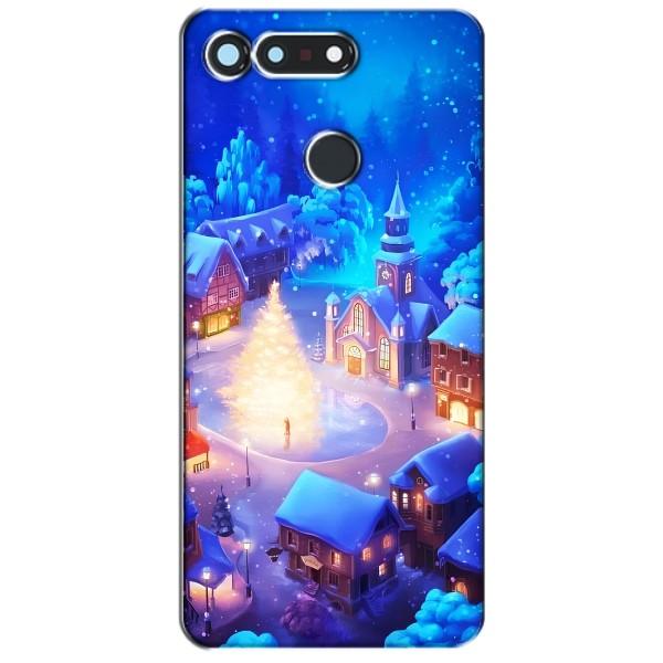 Рождественские Чехлы для Huawei Honor View 20 / V20 (VPrint) – Рождественский город