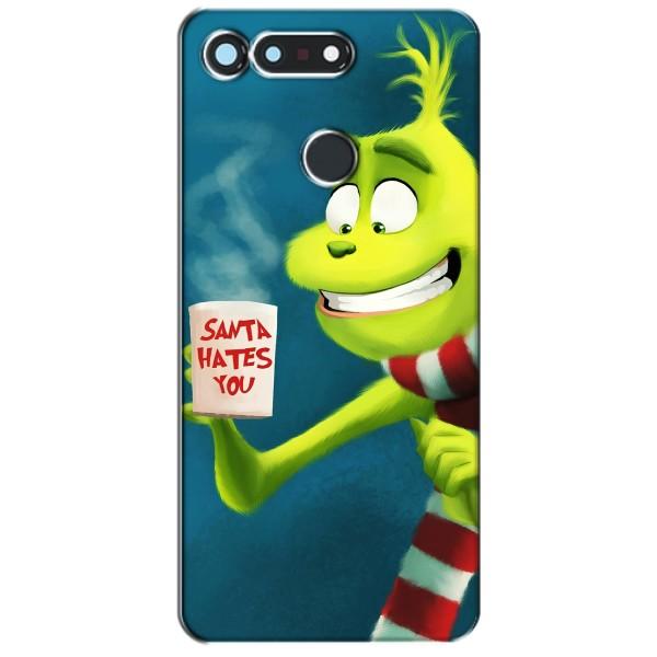 Рождественские Чехлы для Huawei Honor View 20 / V20 (VPrint) – Зеленый Гринч