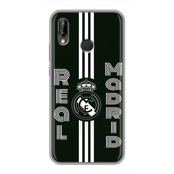 ФК Реал Мадрид чохли для Huawei Honor 10 Lite (AlphaPrint) – чорно білий Реал