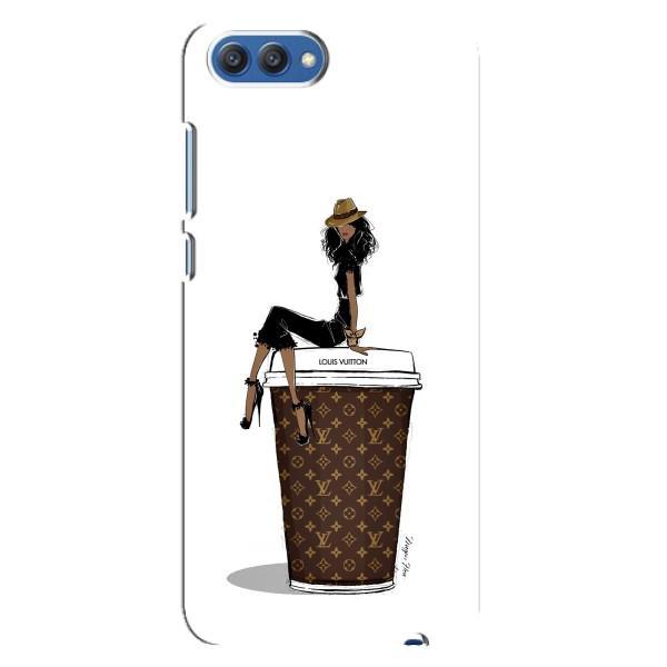 Чехлы Луи Витон для Huawei Honor 10, COL-Al00 (AlphaPrint - LOUIS VUITTON) – кофе LOUIS VUITTON