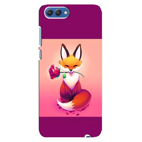 Чехлы с картинкой Лисички для Huawei Honor 10, COL-Al00 (VPrint) – Лисичка с розочкой