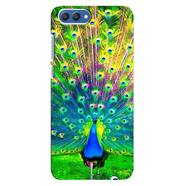 Чехол с птицами на Huawei Honor 10, COL-Al00 (VPrint) – Яркий Павлин