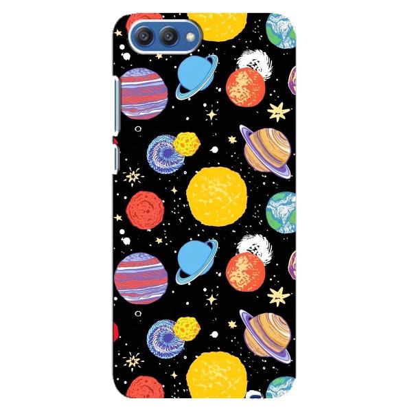 Космические Чехлы для Хонор 10 (VPrint) – Рисованные планеты