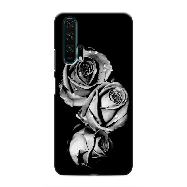 Чохол з картинкою (Стильні) Хуавей Хонор 20 Про - (AlphaPrint) – Чорна троянда