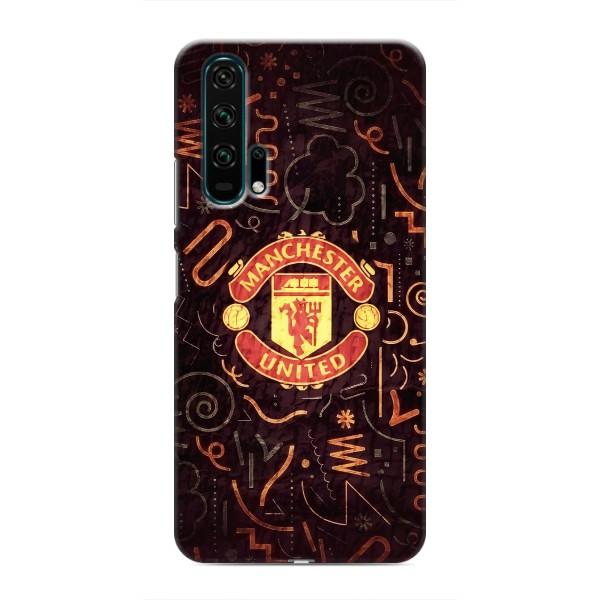 Чехол Манчестер Юнайтед для Хуавей Хонор 20 Про (AlphaPrint) – эмблема МЮ