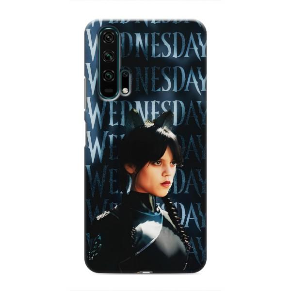 Чехлы Венсдей на Huawei Honor 20 Pro Уэнсдей (AlphaPrint) – Уэнздей кошка