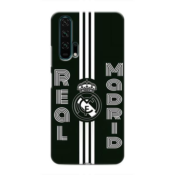 ФК Реал Мадрид чохли для Huawei Honor 20 Pro (AlphaPrint) – чорно білий Реал