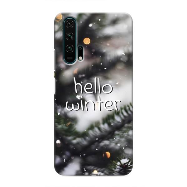 Новорічні, Святкові Чохли для Huawei Honor 20 Pro - 2024 год – Hello winter