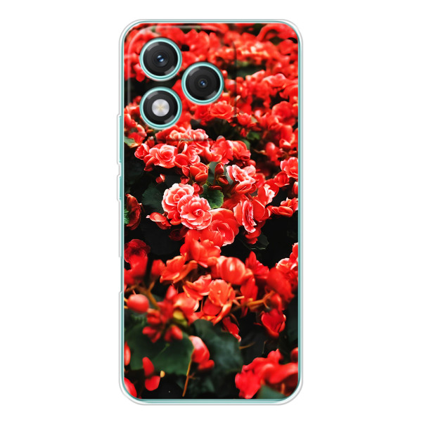 Чохли з квітами для Huawei Honor 400 Lite (VPrint) – Квіти червоні