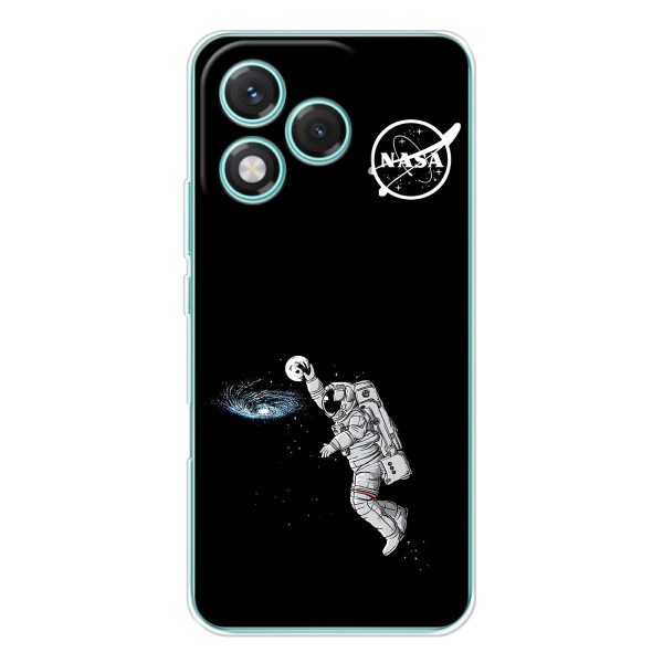 Силіконовый бампер з принтом "Наса" на Huawei Honor 400 Lite – Космонавт баскетболіст