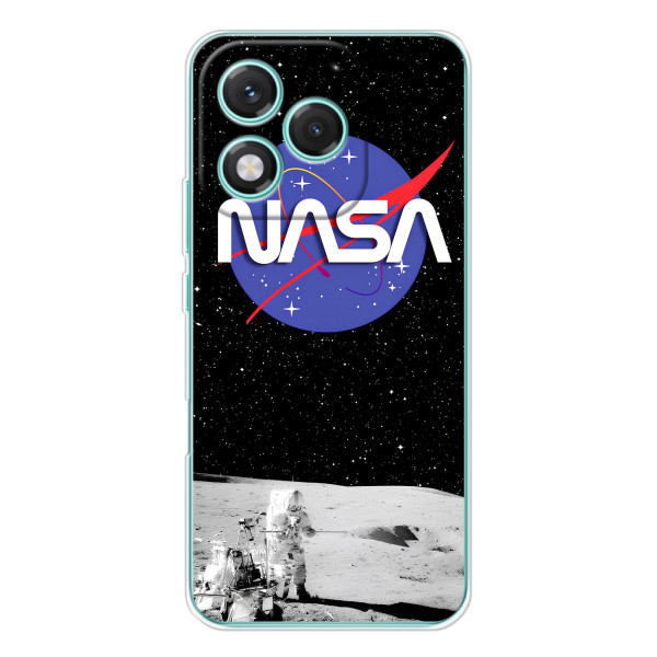 Силіконовый бампер з принтом "Наса" на Huawei Honor 400 Lite – Nasa на місяці