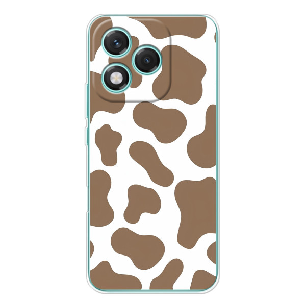 Чехол с принтом коровы на Хуавей Хонор 400 Лайт – Коричневый принт