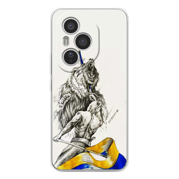 Чохли (Доброго вечора, ми за України) для Модель телефона "Huawei Honor 400 Pro" українськими буквами і цифрами буде виглядати так: **Хуавей Хонор 400 Про**. (AlphaPrint) – Перемога