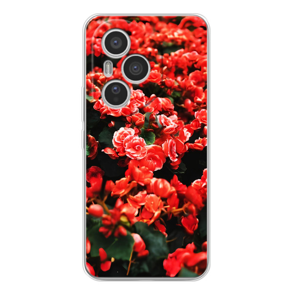 Чехлы с Цветами для Huawei Honor 400 Pro (VPrint) – Цветы красные