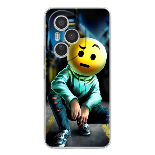 Чехол для Хуавей Онор 400 Про - (AlphaPrint) с печатью (ТОП продаж) – Парень смайл