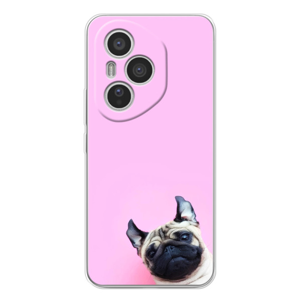 Бампер для Huawei Honor 400 Pro з картинкою "Песики" – Собака на рожевому