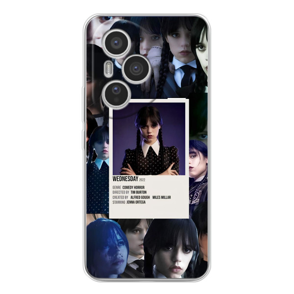 Чехлы Венсдей на Huawei Honor 400 Pro Уэнсдей (AlphaPrint) – коллаж Уэнздей