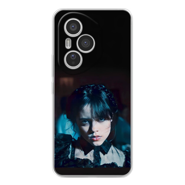 Чехлы Венсдей на Huawei Honor 400 Pro Уэнсдей (AlphaPrint) – взгляд Уэнздей