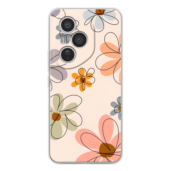 Чехол с цветочным принтом на Хуавей Онор 400 Про – Разноцветные цветы