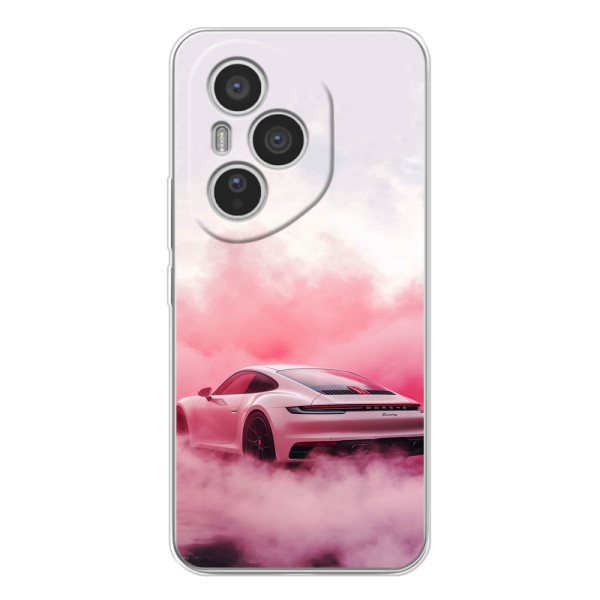 Чохол з авто Порше для Huawei Honor 400 Pro – Рожевий Порше