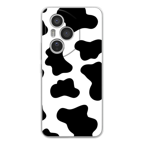 Чехол с принтом коровы на Хуавей Онор 400 Про – Черный принт