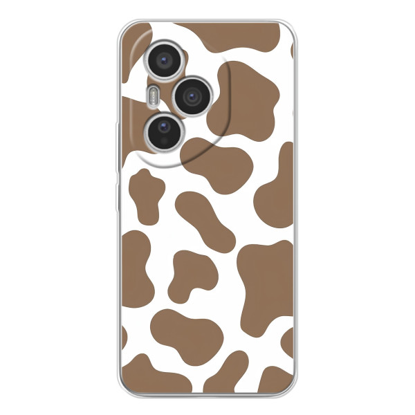 Чехол с принтом коровы на Хуавей Онор 400 Про – Коричневый принт