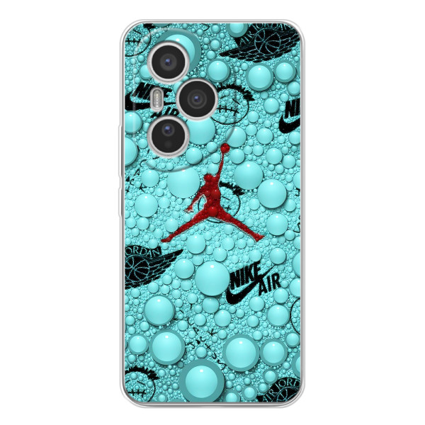 Силіконовый Чохол Nike Air Jordan на Модель телефону українськими буквами і цифрами буде: Хуавей Хонор 400 Про. – Джордан Найк