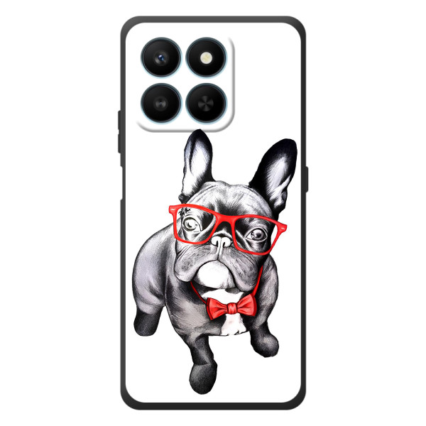 Бампер для Huawei Honor 400 Smart с картинкой "Песики" – В очках