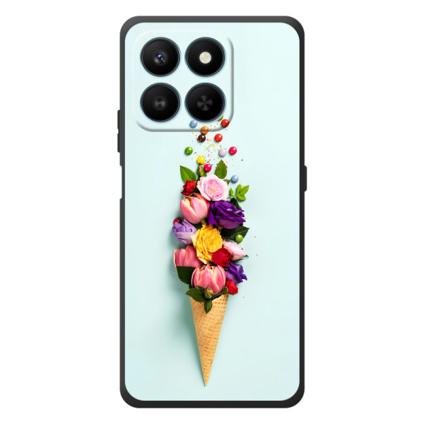 Чехлы с тематикой "ЦВЕТЫ" на Huawei Honor 400 Smart – Цветок-мороженное