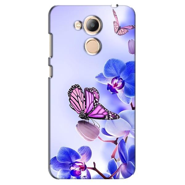 Чехлы с Цветами для Huawei Honor 6c Pro (VPrint) – Бабочка на цветочке